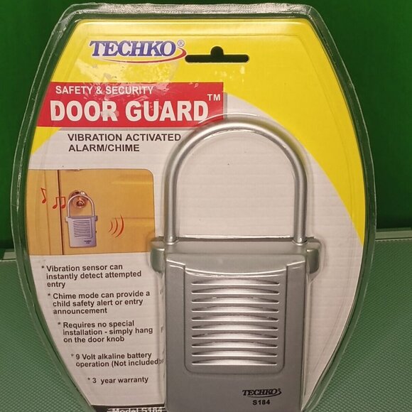 Vibration Sensor - TECHKO Door Guard Safety and Security Model S184 - Brand New! - Picture 1 of 2